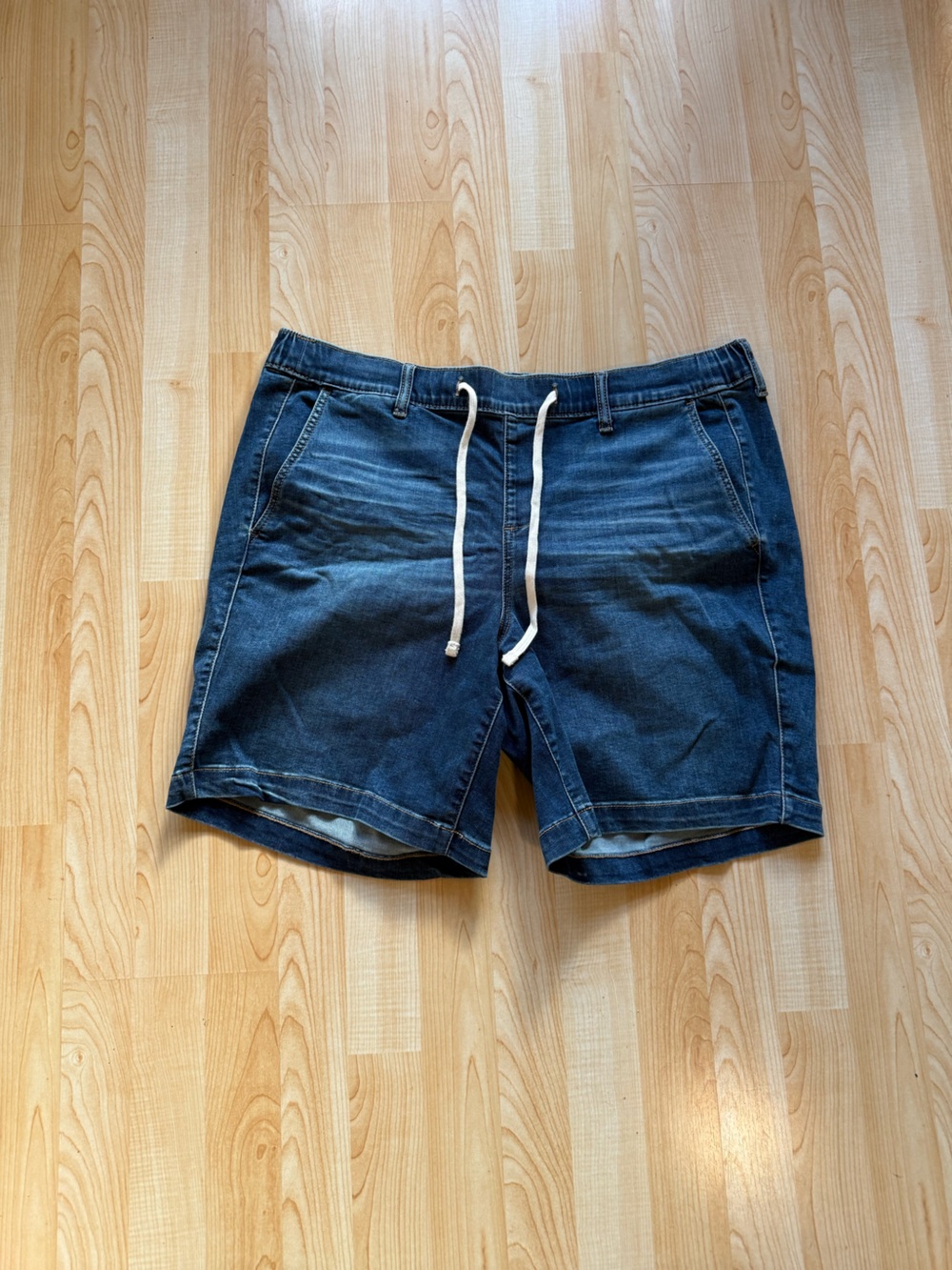 Torrid Women’s Blue Denim-Style Drawstring Shorts